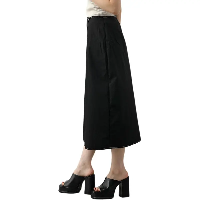 Opera Sport Casual Long Skirts Women's Black-2