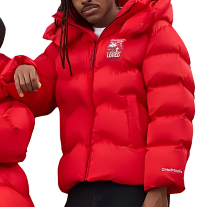 COACH FW24 Puffer Jacket Unisex Brier Red-7