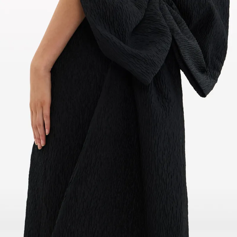 Rebecca Vallance Helene Oversize bow Strapless Midi Dress-5