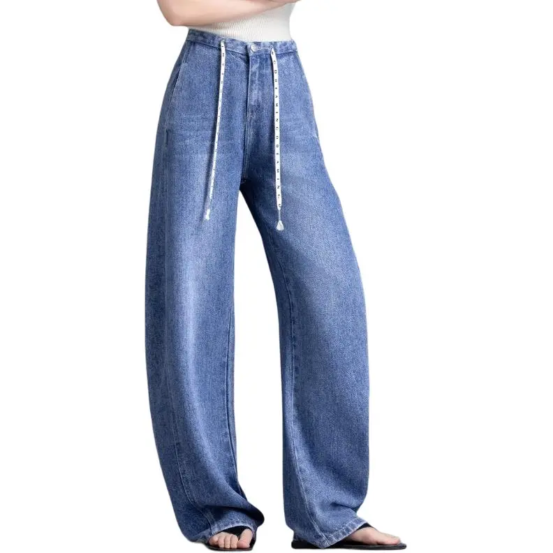 You Cow Me Pants Jeans Women's Blue-3