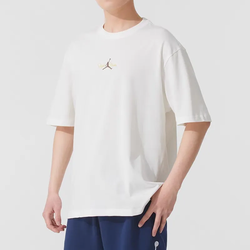 Jordan T Shirts Men White-3