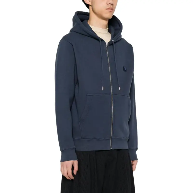 Maison Kitsune Bold Fox Head Patch Zipped Hoodie-3