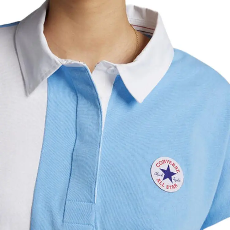 Converse Polo Shirts Women's Blue-5