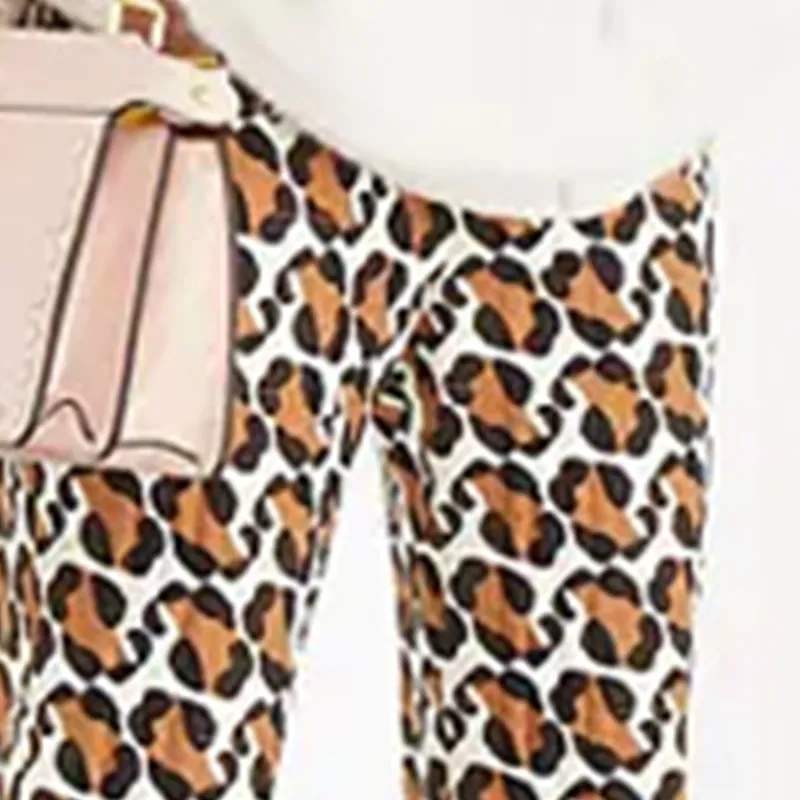 FENDI Leopard Print Trousers-4