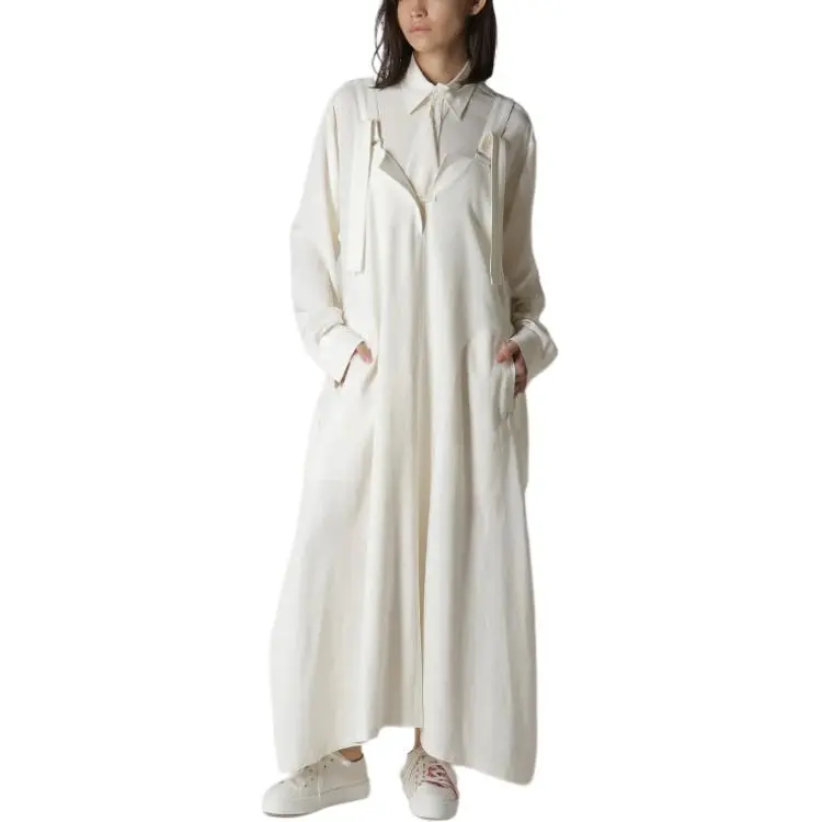 Yohji Yamamoto Y's FW24 Sleeveless Dress Women's Ecru-2