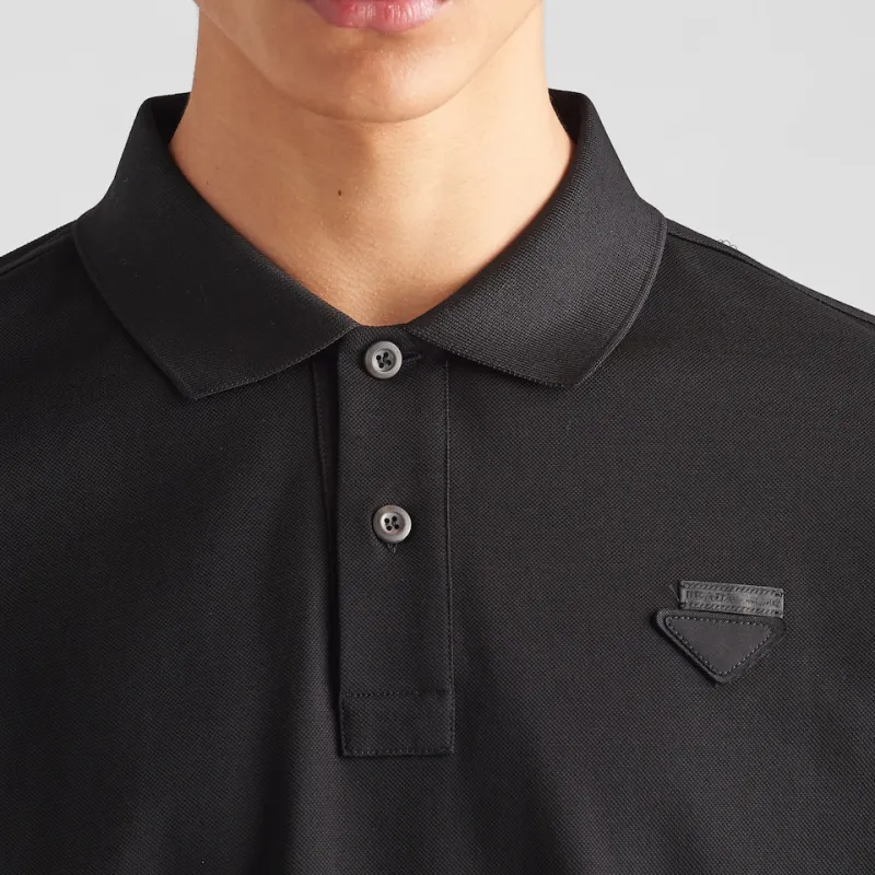 PRADA SS24 Polo Shirt Men's Black-3