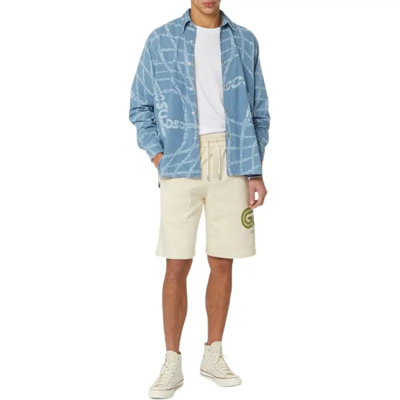 GCDS Shirts Men Blue-2