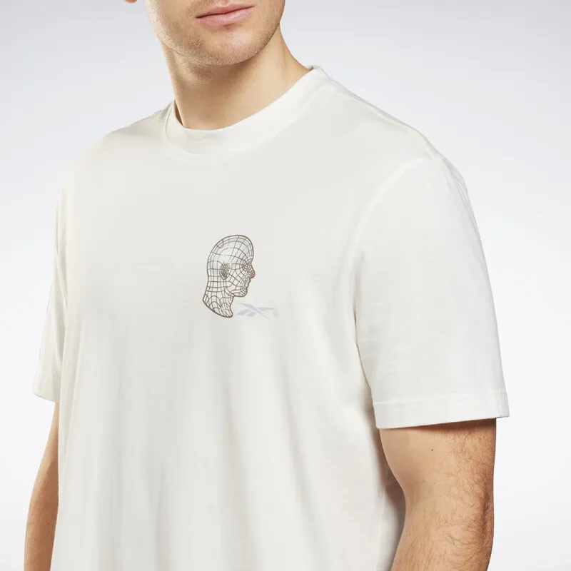 Reebok GS REEBOK DATA FITNESS T T-Shirt Unisex White Gray-4