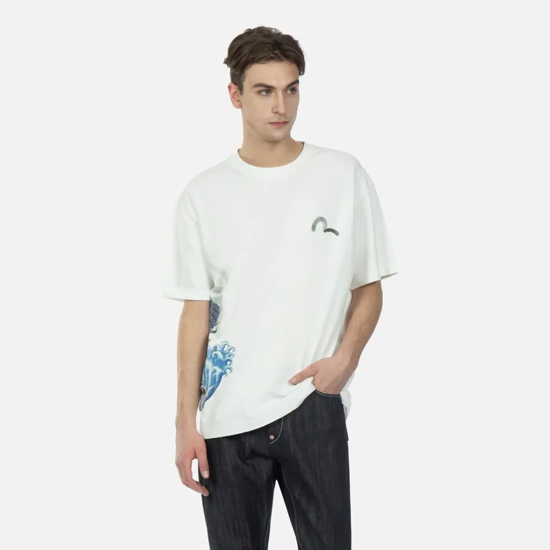 EVISU T Shirts Men White-2