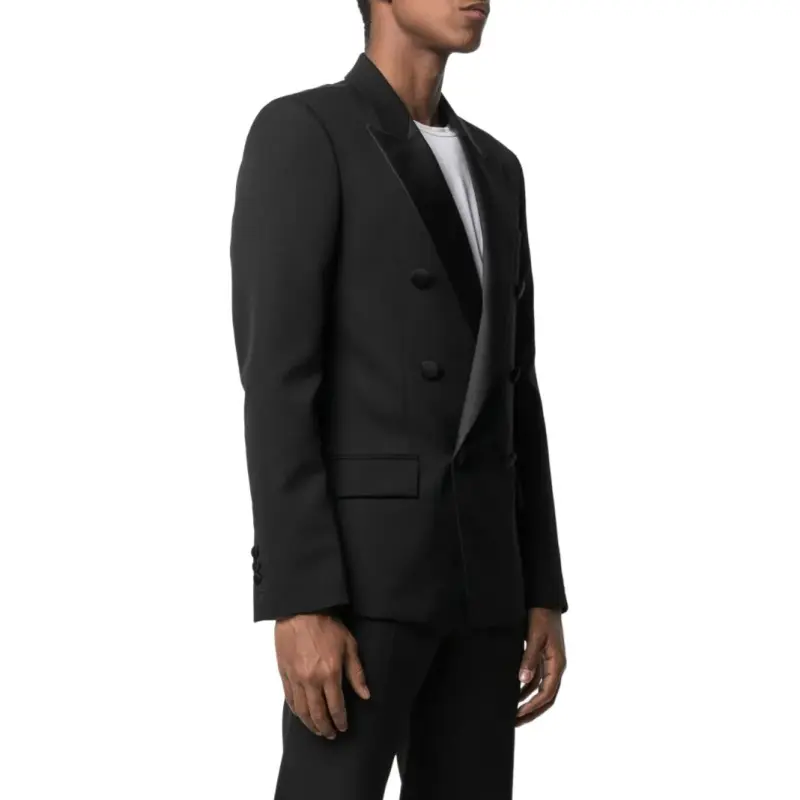 BALMAIN Shawl Lapel Blazer Jacket-3