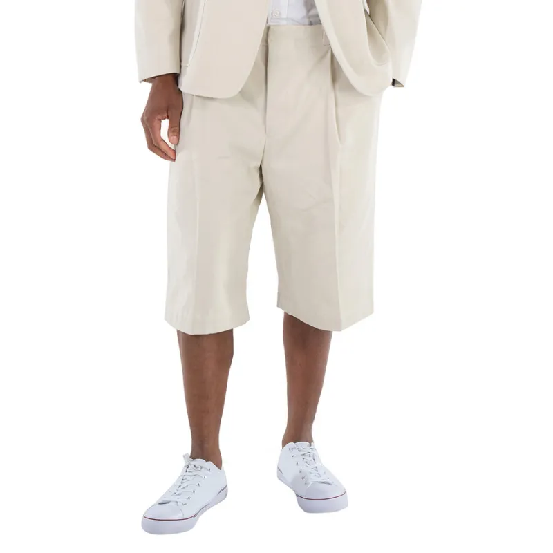 THOM BROWNE· THOM BROWNE FW23 Early Autumn Collection Casual Shorts Men's Natural White-4
