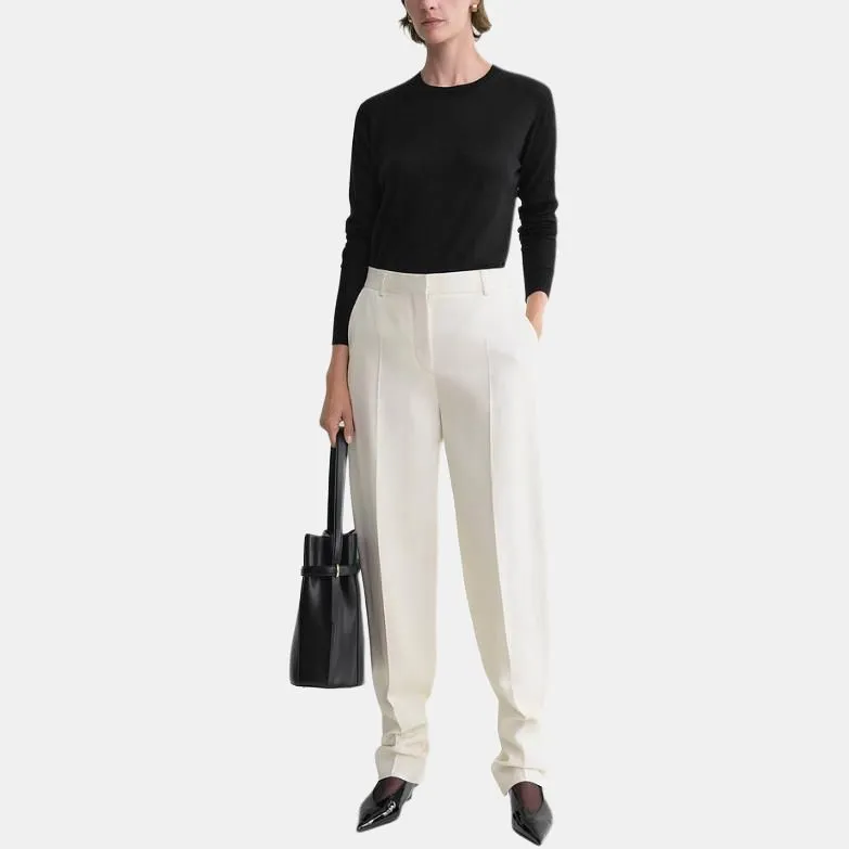 TOTEME Presse Creased Buckled Slouch Trousers-5