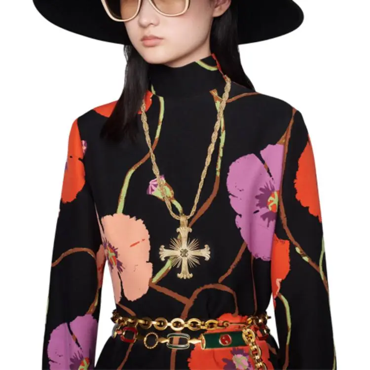 GUCCI Epilogue Series Long-Sleeved Dresses Women's Black-1