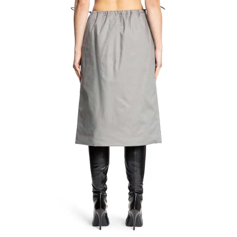 Balenciaga Drawstring Shoe Bag Skirt-4