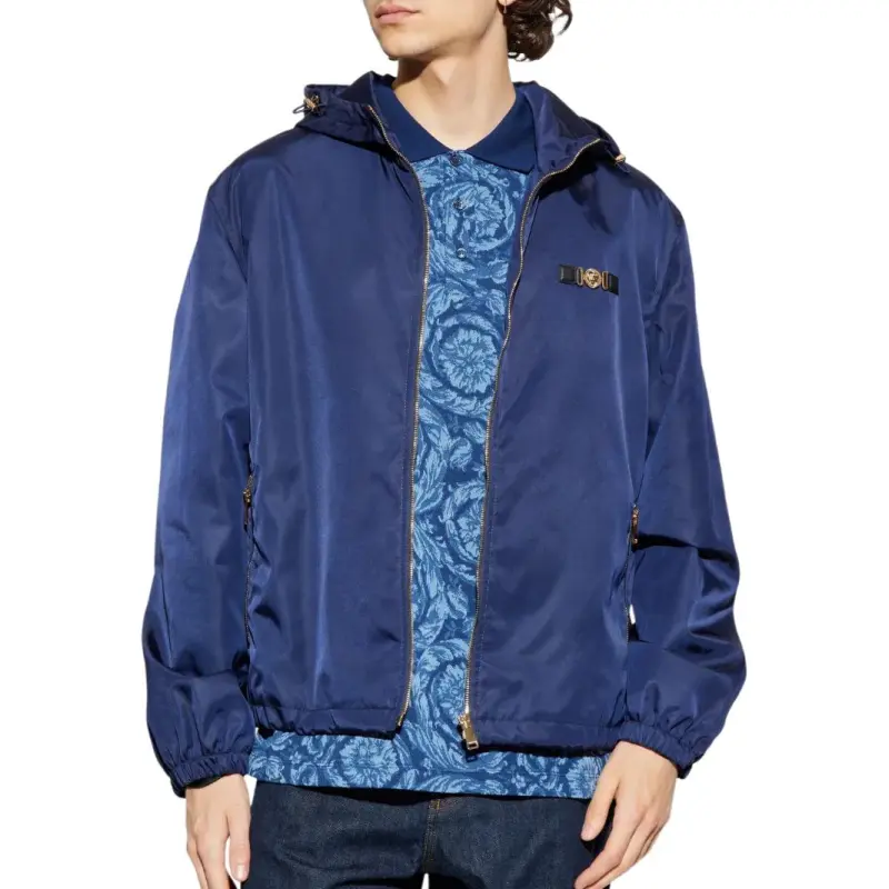 VERSACE Hooded Zip up Bomber Jacket-2