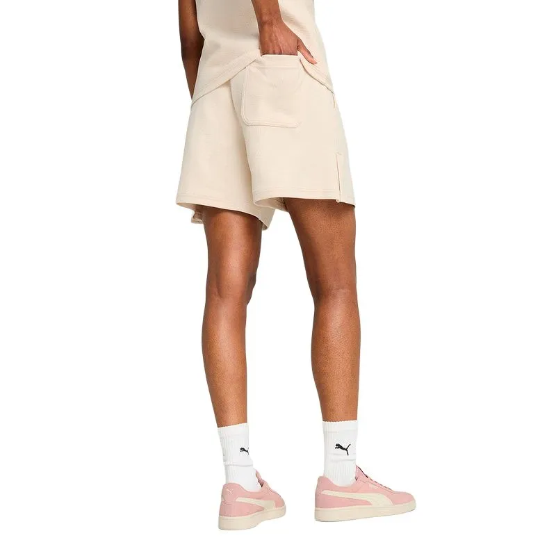 PUMA Shorts Mujer Her De Cintura Alta De 5'-3