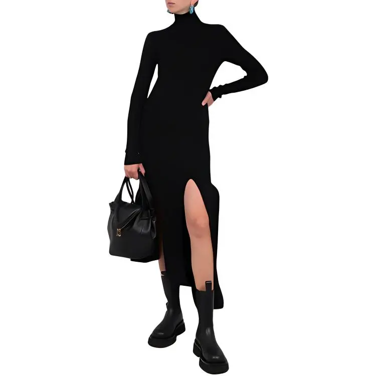 Bottega Veneta SS21 Dress Women's Black-2