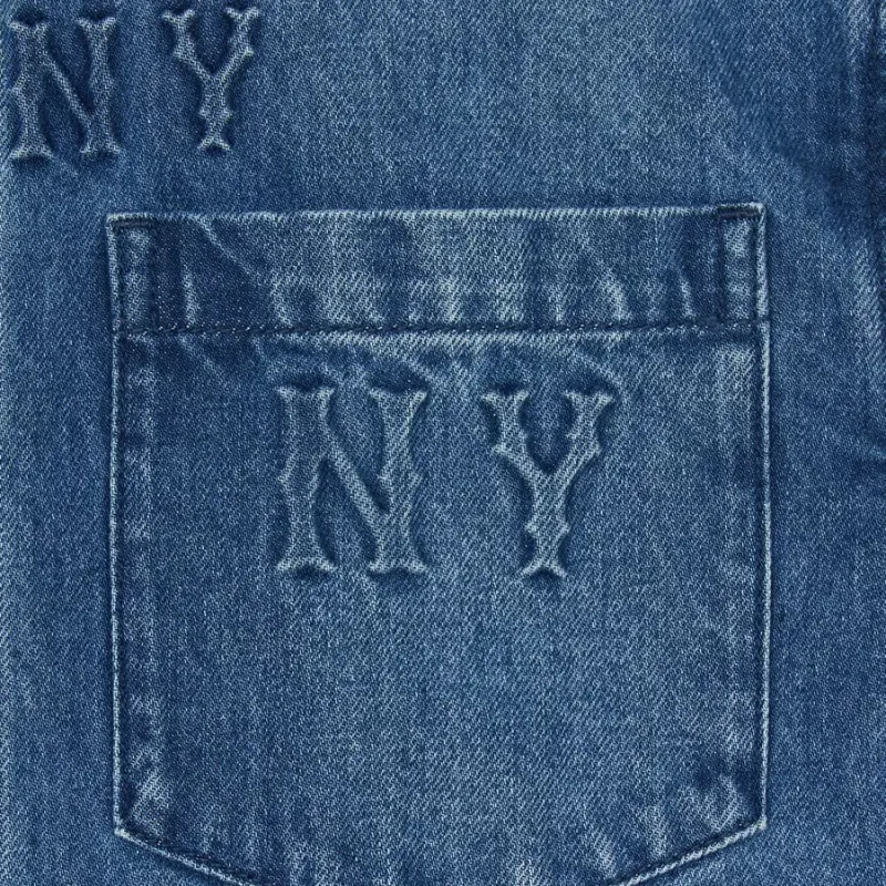 MLB New York Yankees Shirt Unisex Denim Blue-2