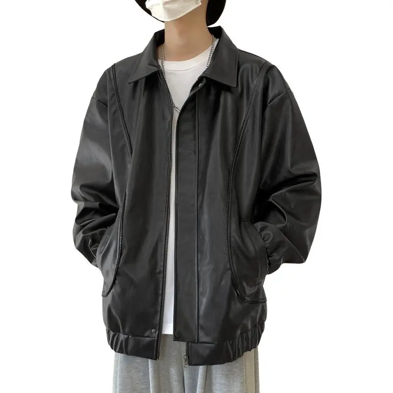 FOR FEAR THAT Leather Jacket Unisex-0
