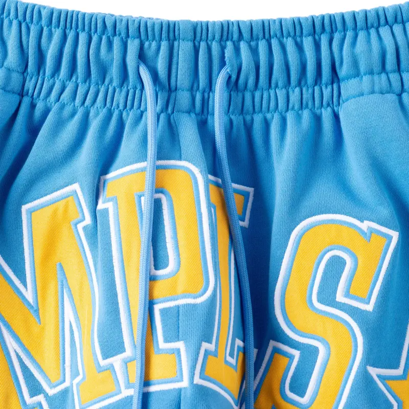 Mitchell Ness Casual Shorts Unisex Blue-2