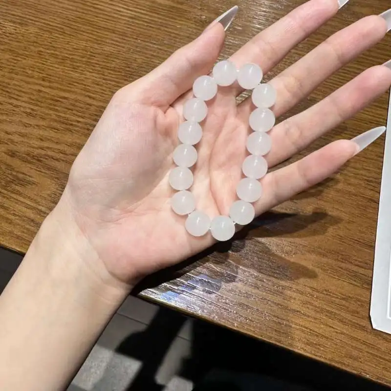 Grace Chalcedony Jade Bracelets Unisex-3