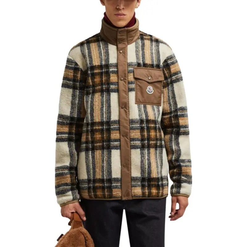 Moncler Checkered Logo Patch Jacket-3