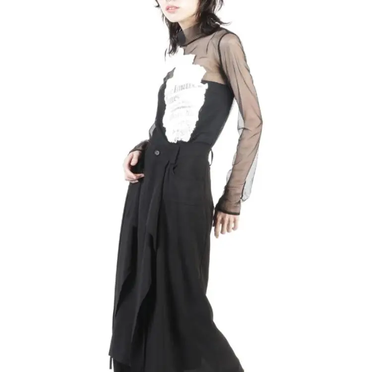 Yohji Yamamoto T Shirt Women's Black-3