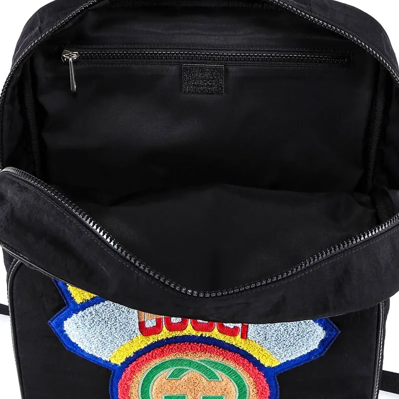 GUCCI Nylon Backpack Men's Black-3