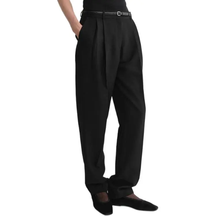 TOTEME Double pleated Tailored Trousers-4