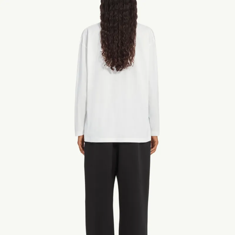 MM6 Maison Margiela Snake Year Limited Collection T Shirts Women's White-2