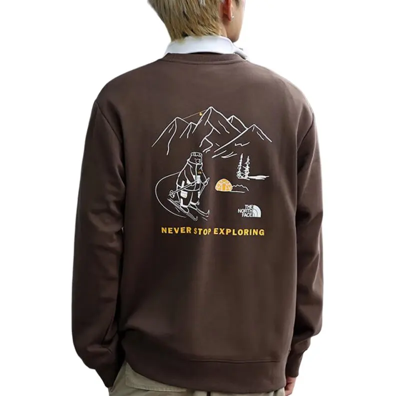 THE NORTH FACE Sweatshirt Unisex Brown-1