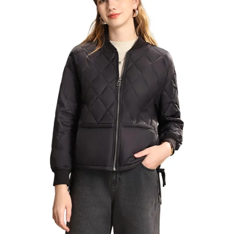 FENHONGMALI Down Jacket Women's Black-3
