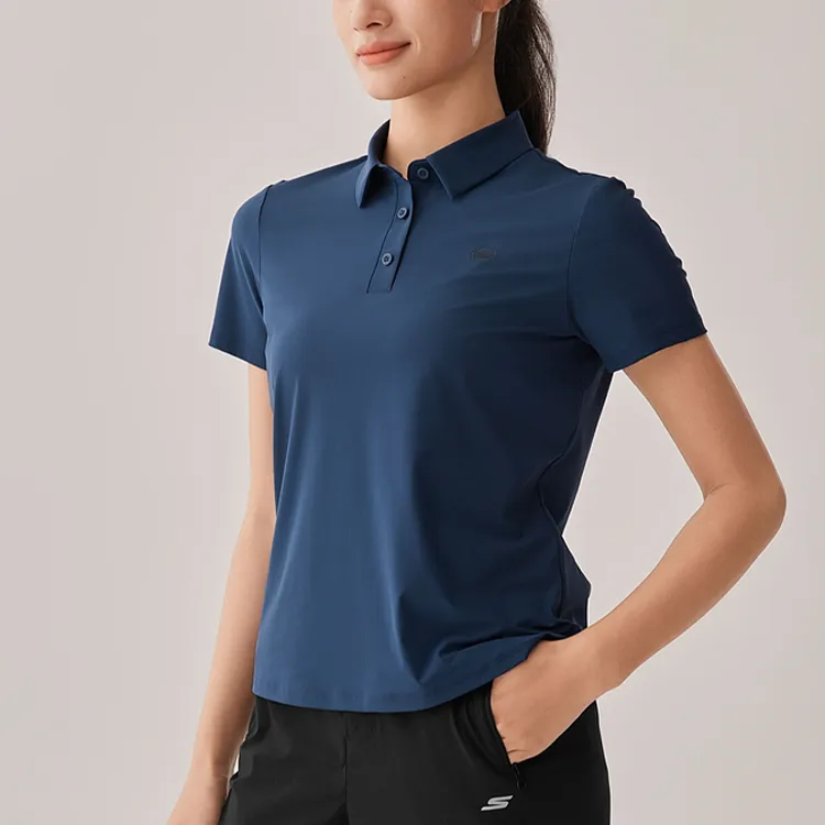 Skechers Sports Life Collection Polo Shirt Women's Deep Sea Blue-1