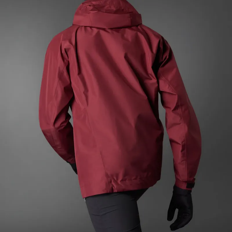 Adidas Terrex Xperior Gore-Tex Paclite Rain Jacket Jackets Coats Men's Dark Shadow Red-2