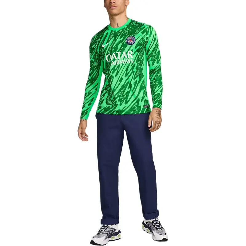 Nike Paris Saint Germain 2024/25 Stadium Goalkeeper Men's Nike Dri FIT Soccer Replica Long Sleeve Jersey-2