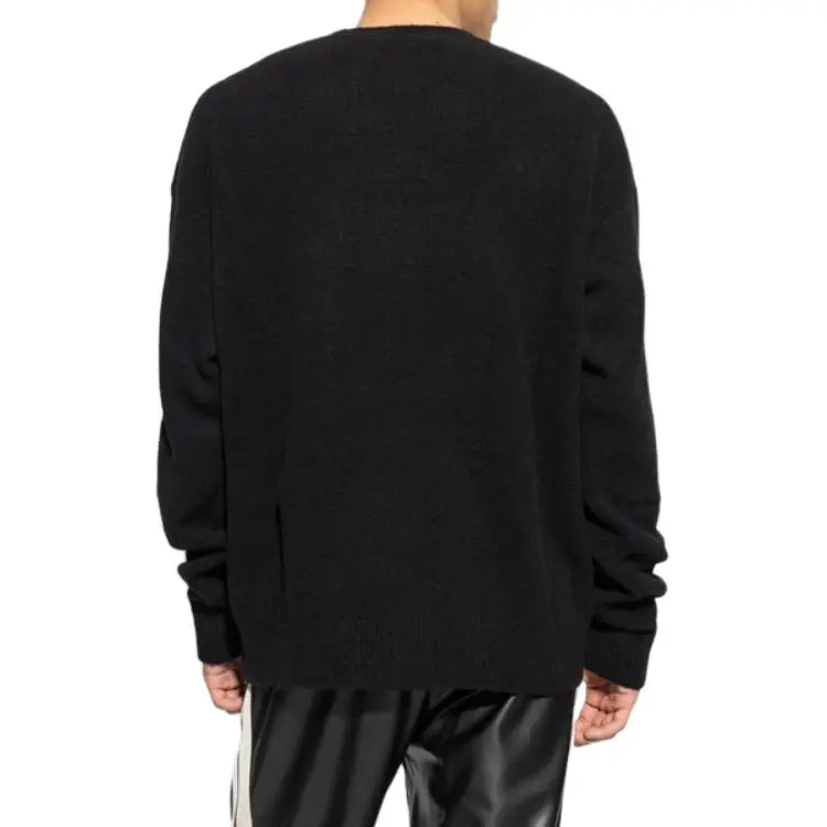 PALM ANGELS Logo Embroidered Crewneck Jumper-3