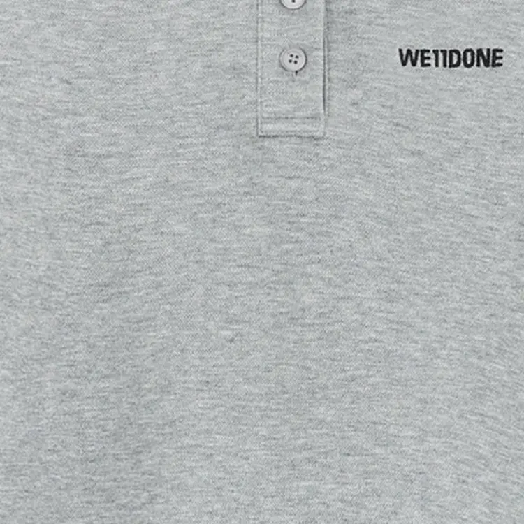 WE11DONE Logo print Polo Top-4