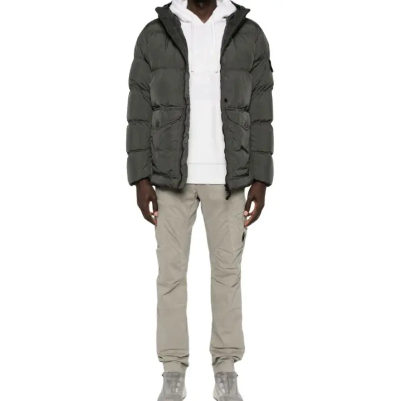 STONE ISLAND Hooded Puffer Jacket-4