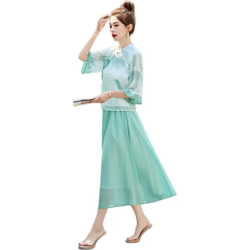 Fele.d Two Piece Skirt Sets Women's-3