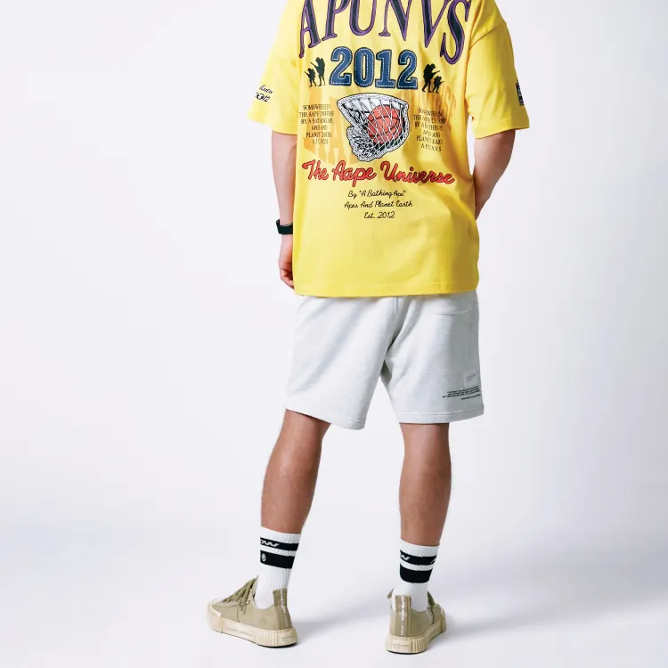 Aape Logo patch Elasticated waist Shorts-3