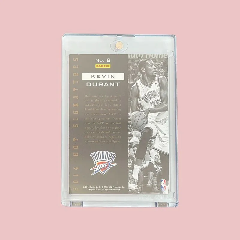 PANINI 2014 Thunder Kevin KD Golden Pen Autograph NBA Special Card Player Card Card Pass Sports Cards 1 Piece-2