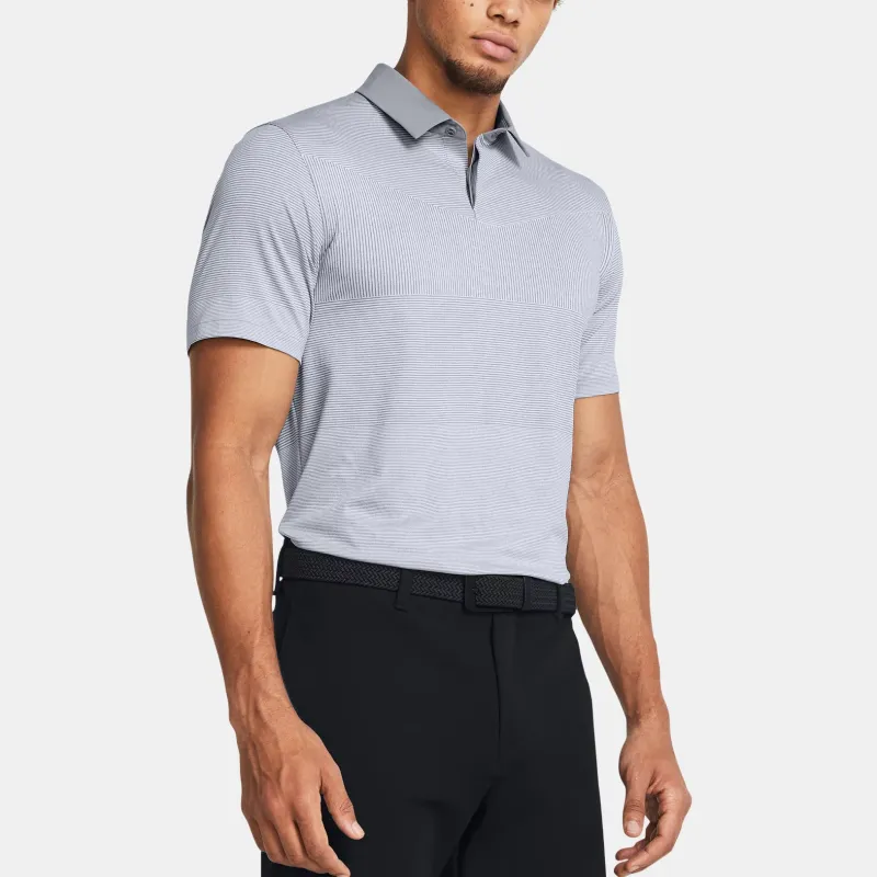 Under Armour Tour Tips Polo Shirt Men's Steel-2