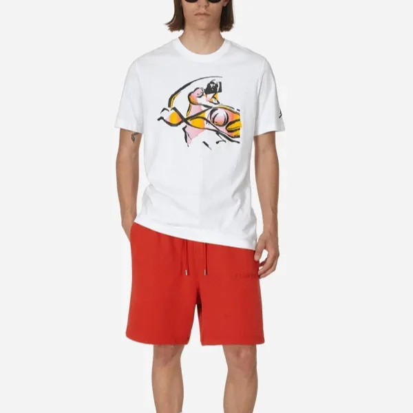 Jordan T Shirts Men White-3