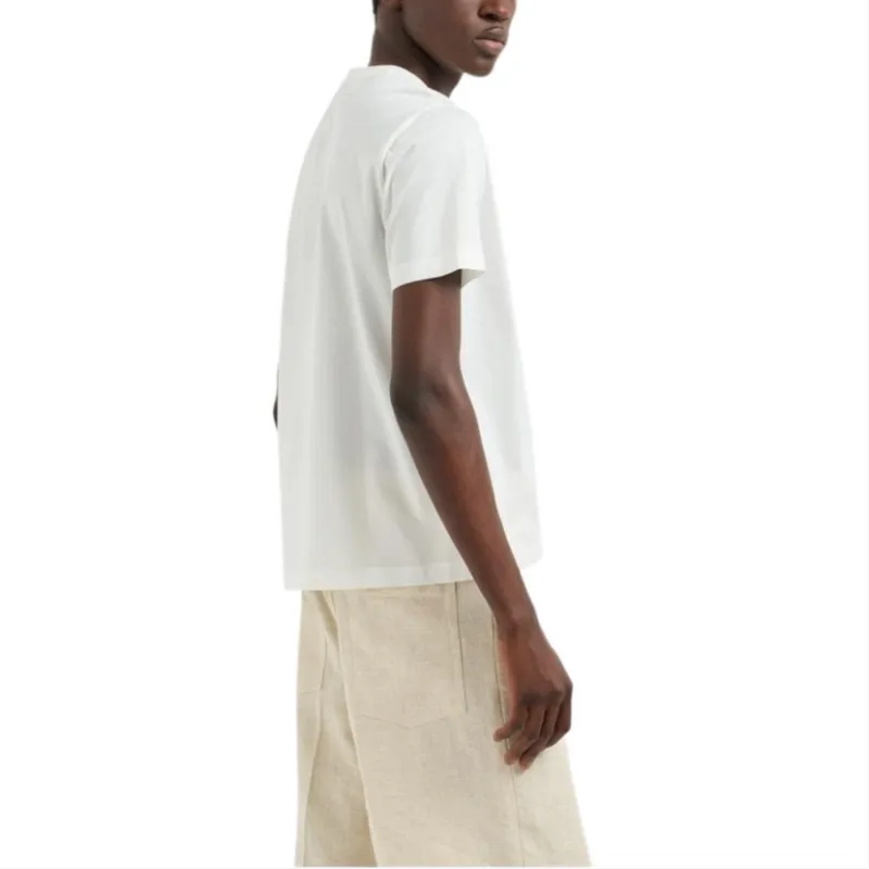 EMPORIO ARMANI Asv Jersey T shirt With Lavender Embroidery-4