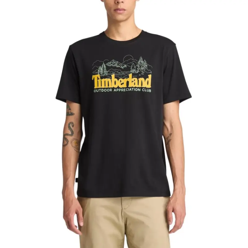 Timberland T Shirt Men's 001 Black-3