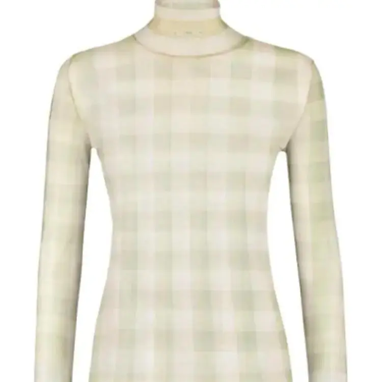 FENDI Sheer Turtleneck Sweater 'Rosewood'-4