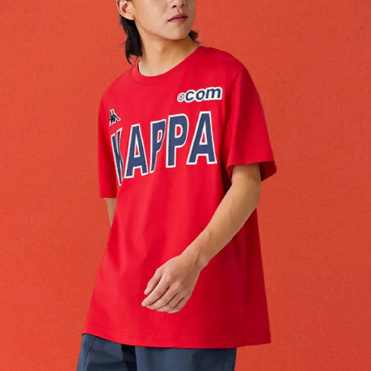 Kappa T Shirts Unisex Red 554-3