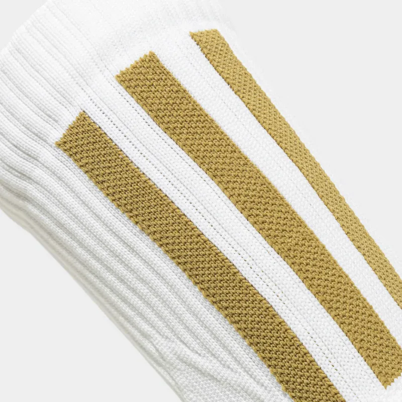 Adidas Basketball Socks Unisex 1 Pack Bright White/Sand Brown-1