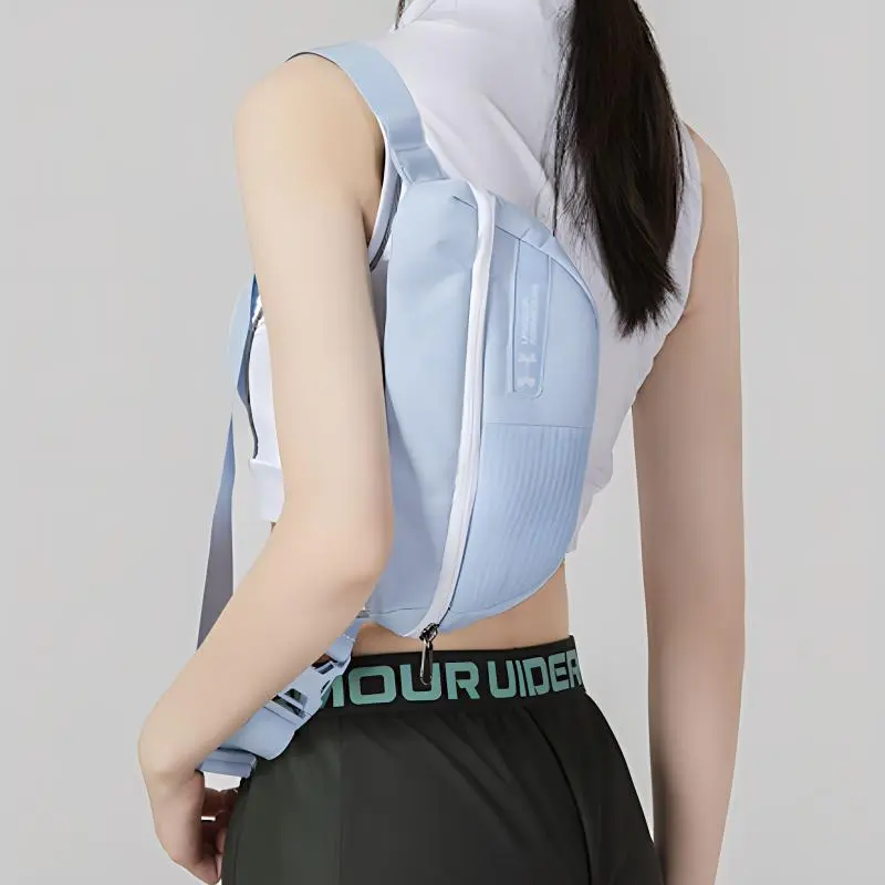 Under Armour Polyamide With Polyester One Shoulder Crossbody Fanny Pack Regular Unisex Blue-2