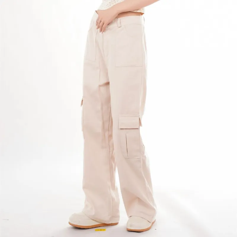YuChaJia Jeans Women's Apricot-6